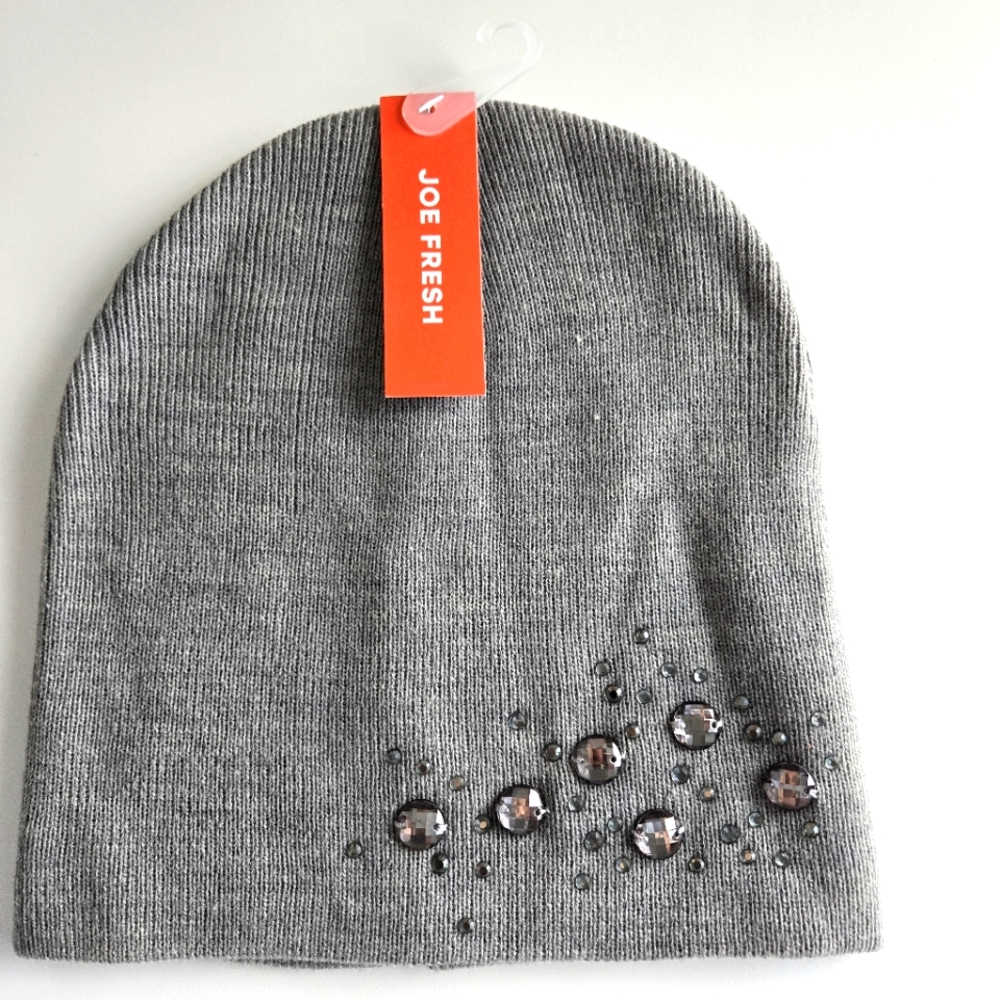 Joe Fresh Winter Beannie Hat Grey New With Tags